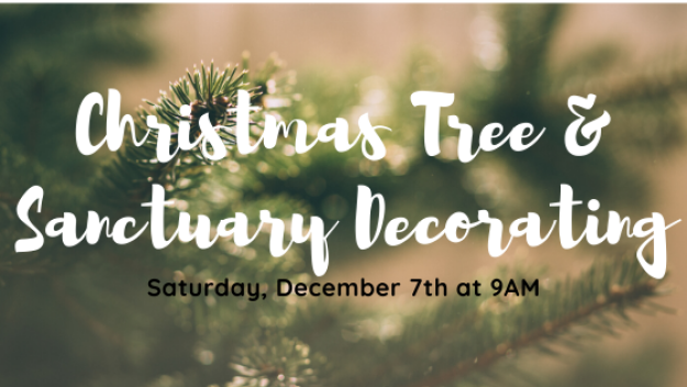 Christmas Tree Sanctuary Decorating Hope Lutheran Church